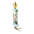 Gilded Winter Vigil | Hand-Painted Glass Ornament | Blubom 2025-050