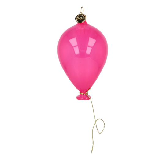Hot Pink Balloon Premium christmas glass ornament 2025-077