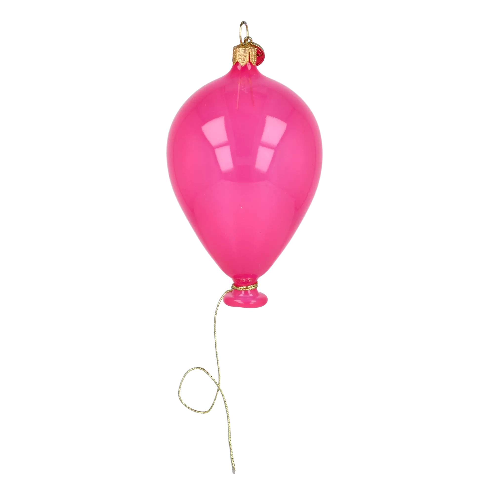 Hot Pink Balloon Premium christmas glass ornament 2025-077