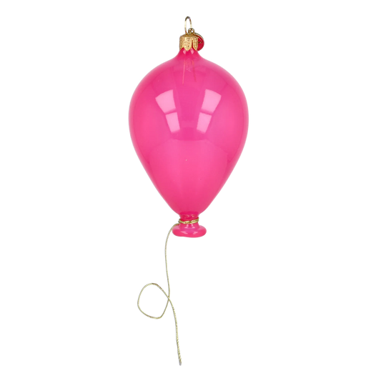 Hot Pink Balloon Premium christmas glass ornament 2025-077