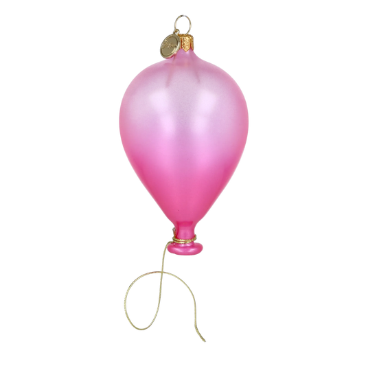 Blushing Rose Balloon Premium christmas glass ornament 2025-078
