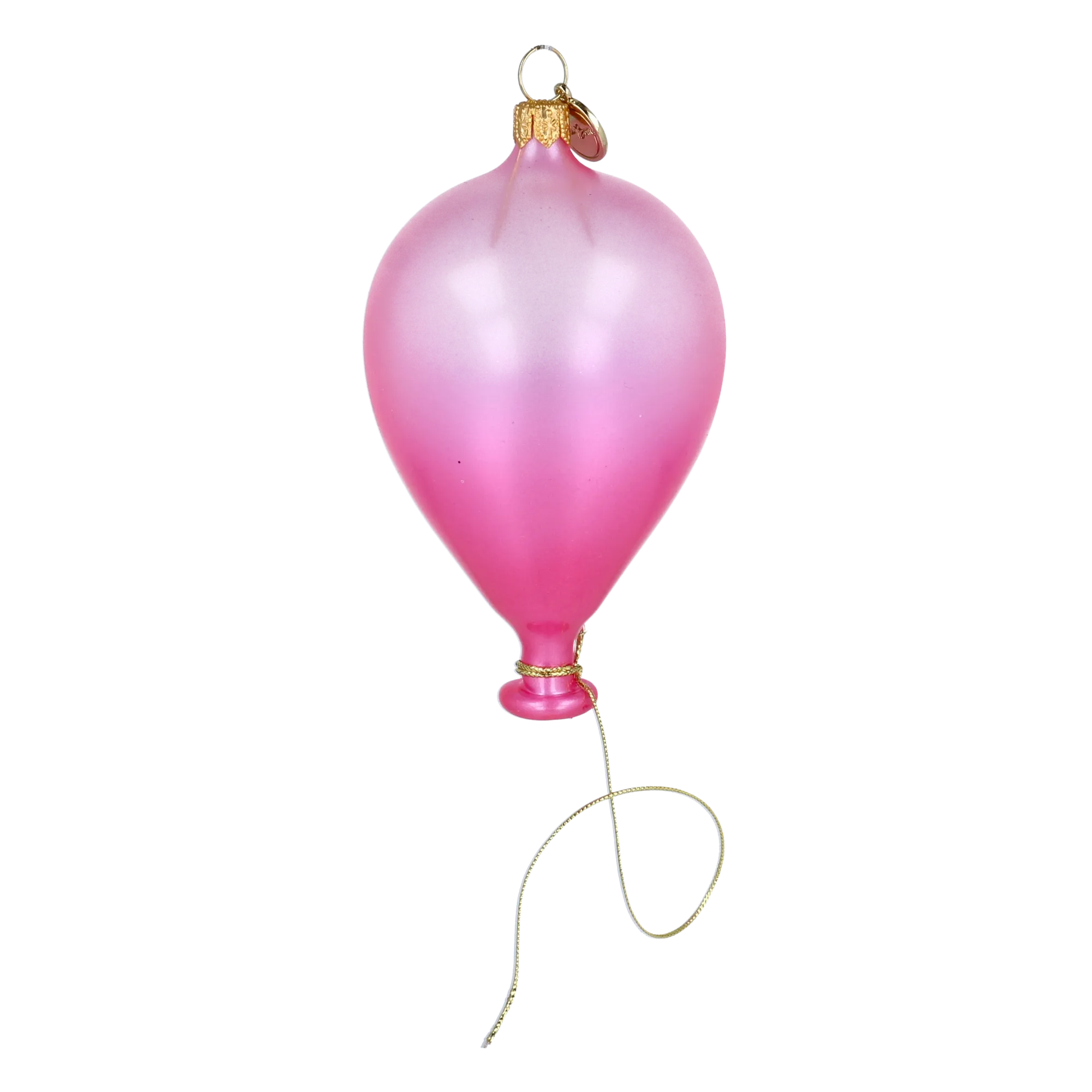 Blushing Rose Balloon Premium christmas glass ornament 2025-078