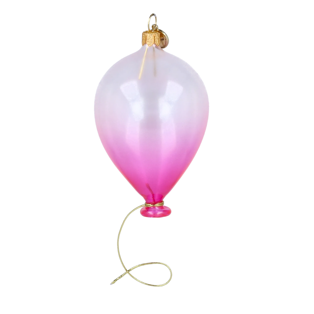 Blushing Voyager | Hand-Painted Glass Ornament | Blubom 2025-079
