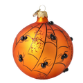 Saffron Midnight Vigil | Hand-Painted Glass Ornament | Blubom 2025-083