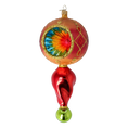 Load image into Gallery viewer, Ruby Elegance Handmade Glass Christmas ornament Retro Glass Reflector Ornament
