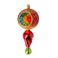 Load image into Gallery viewer, Ruby Elegance Handmade Glass Christmas ornament Retro Glass Reflector Ornament 2025-113
