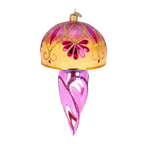 Imperial Orchid Tide | Hand-Painted Glass Ornament | Blubom 2025-114