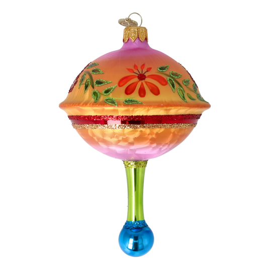 Sunset Blossom Glass Christmas ornament Retro Glass Reflector Ornament 2025-116