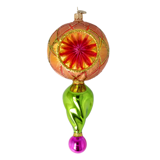 Sunset Glow Handmade Glass Christmas ornament Retro Glass Reflector Ornament 2025-117