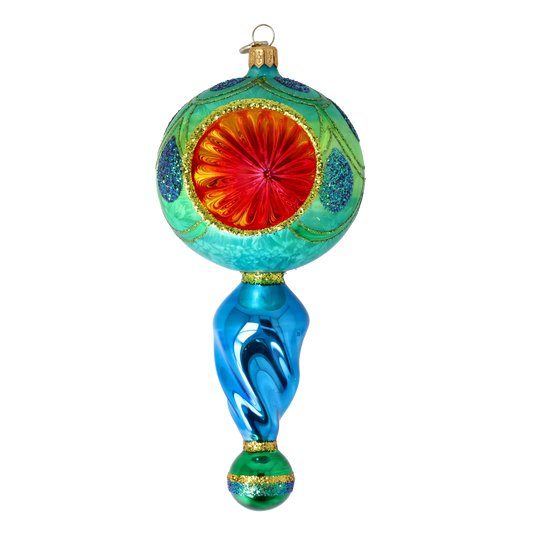 Emerald Twilight Handmade Glass Christmas ornament Retro Glass Reflector Ornament 2025-119