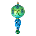 Load image into Gallery viewer, Emerald Twilight Handmade Glass Christmas ornament Retro Glass Reflector Ornament 2025-119
