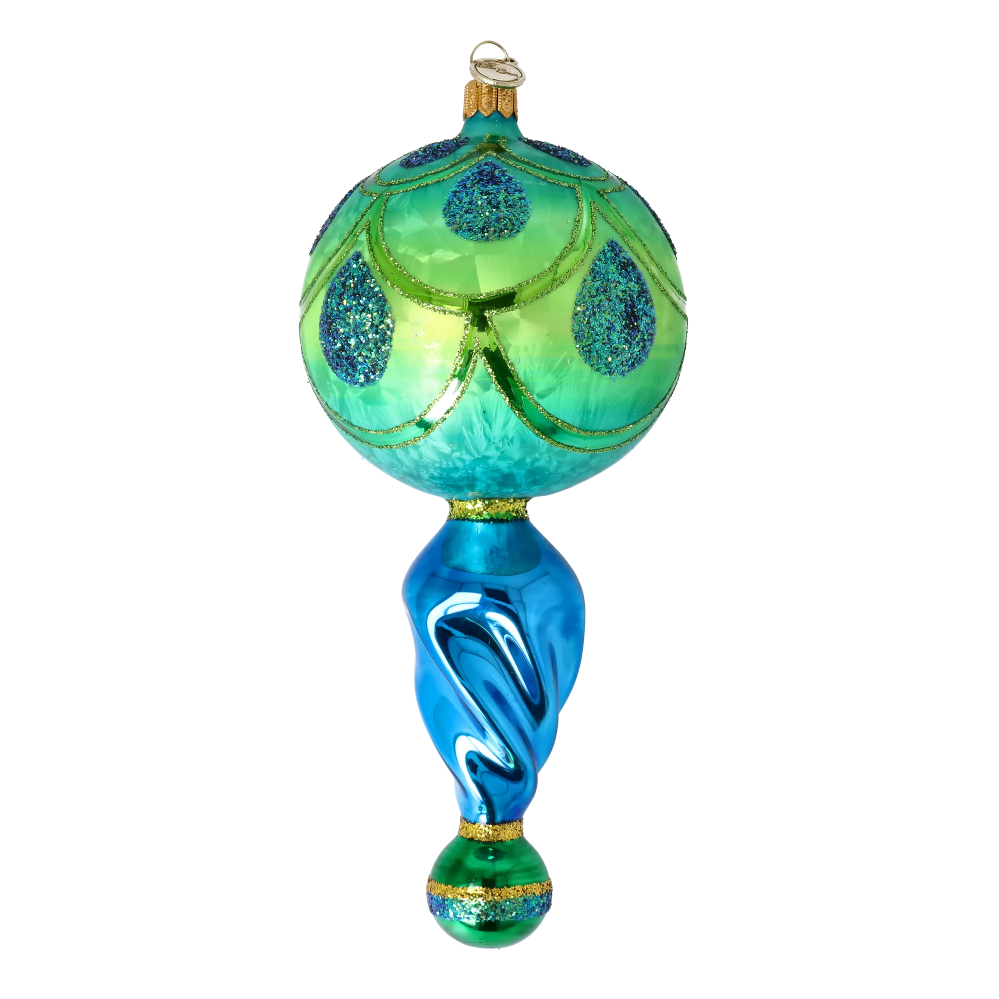 Emerald Twilight Handmade Glass Christmas ornament Retro Glass Reflector Ornament 2025-119