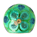 Load image into Gallery viewer, Emerald Twilight Handmade Glass Christmas ornament Retro Glass Reflector Ornament 2025-119
