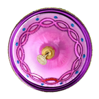 Gilded Cadence | Hand-Painted Glass Ornament | Blubom 2025-121