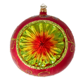 Załaduj obraz do przeglądarki galerii, Gilded Crimson Sunburst Premium christmas glass ornament 2025-123
