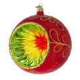Załaduj obraz do przeglądarki galerii, Gilded Crimson Sunburst Premium christmas glass ornament 2025-123
