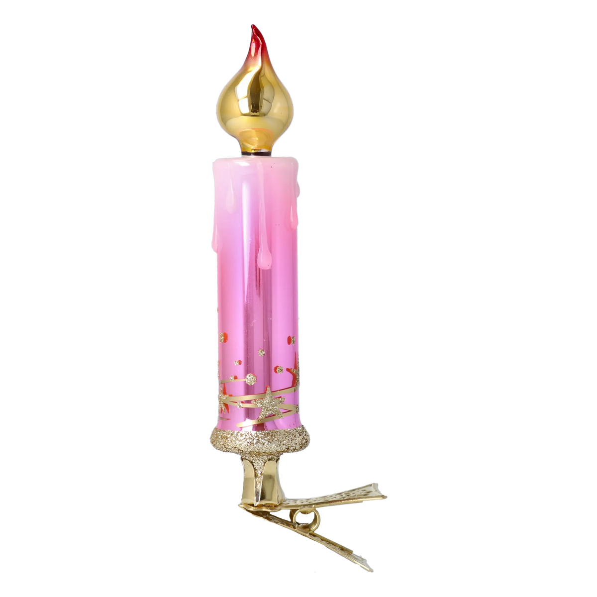 Roseate Star Vigil | Hand-Painted Glass Ornament | Blubom 2025-127