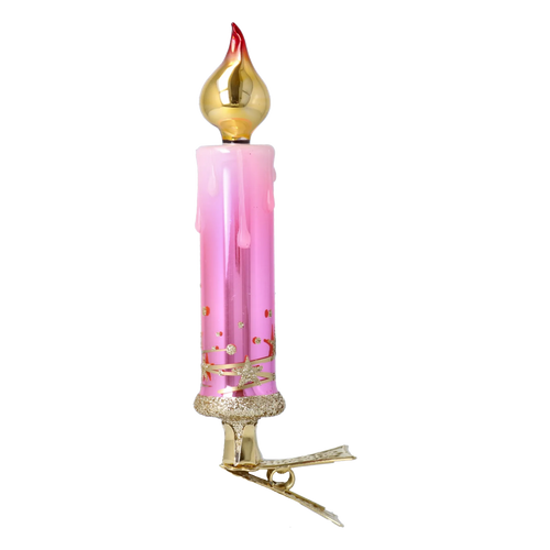 Roseate Star Vigil | Hand-Painted Glass Ornament | Blubom 2025-127