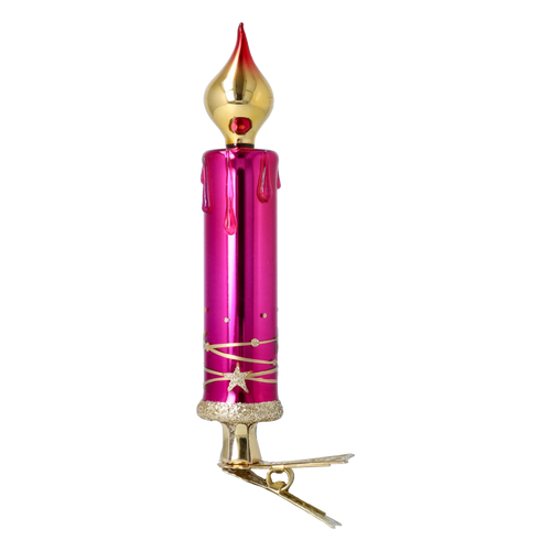 Fuchsia Vesper | Hand-Painted Glass Ornament | Blubom 2025-137