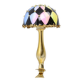 Załaduj obraz do przeglądarki galerii, Harlequin Gilded Mushroom Premium christmas glass ornament 2025-164
