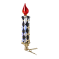 Załaduj obraz do przeglądarki galerii, Midnight Harlequin Candle Premium christmas glass ornament 2025-166
