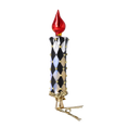 Załaduj obraz do przeglądarki galerii, Midnight Harlequin Candle Premium christmas glass ornament 2025-166
