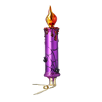 Nocturnal Weaver Vigil | Hand-Painted Glass Ornament | Blubom 2025-168