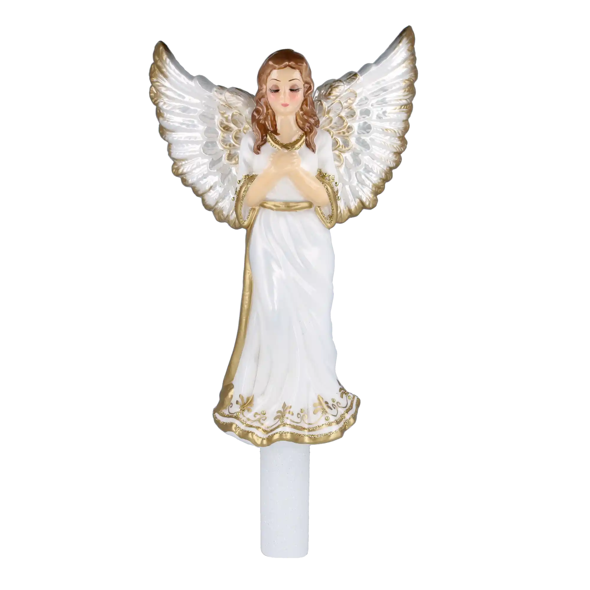 Exclusive Guardian Angel Handmade Glass Christmas ornament.