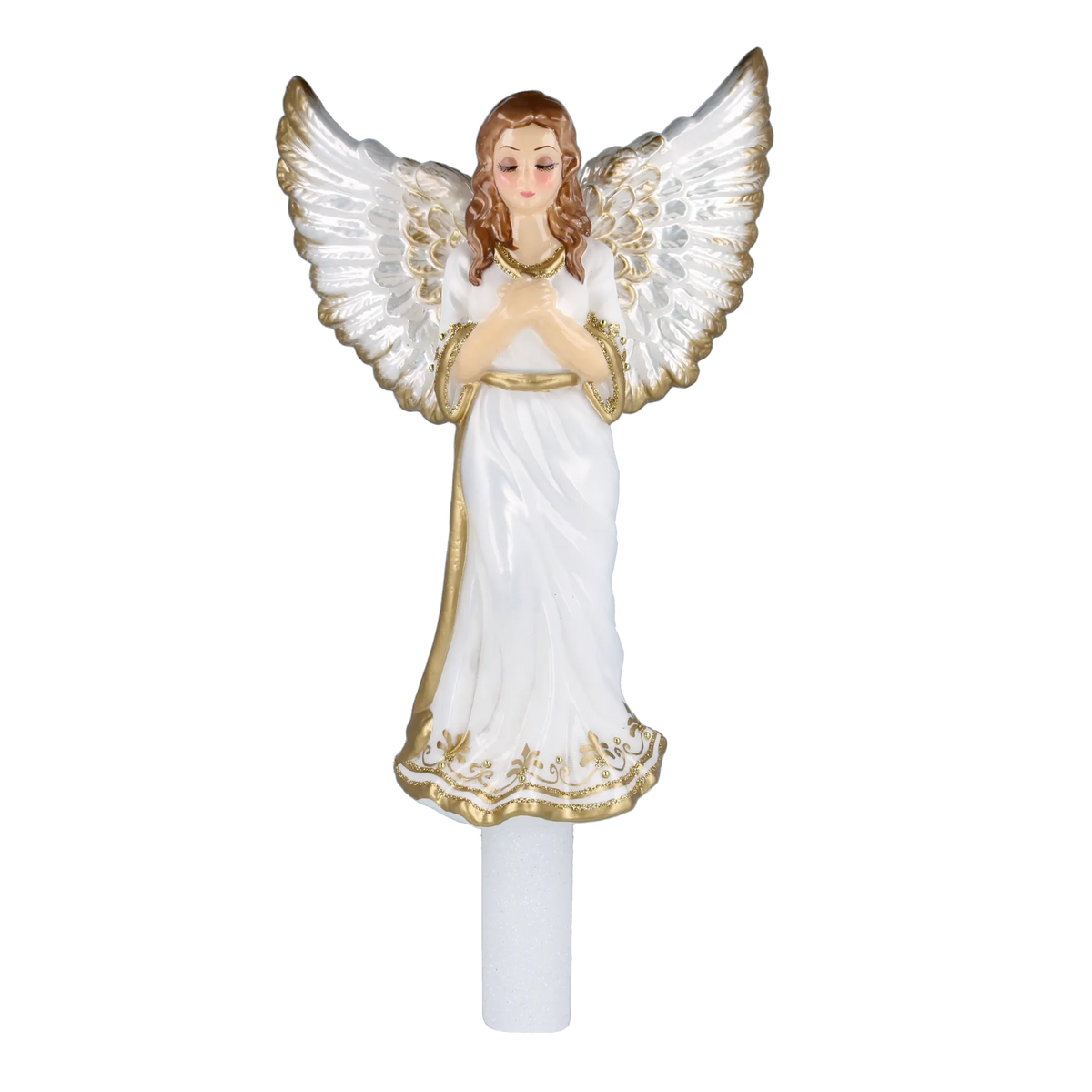 Serene Summit Seraph | Hand-Painted Glass Ornament | Blubom 2025-173