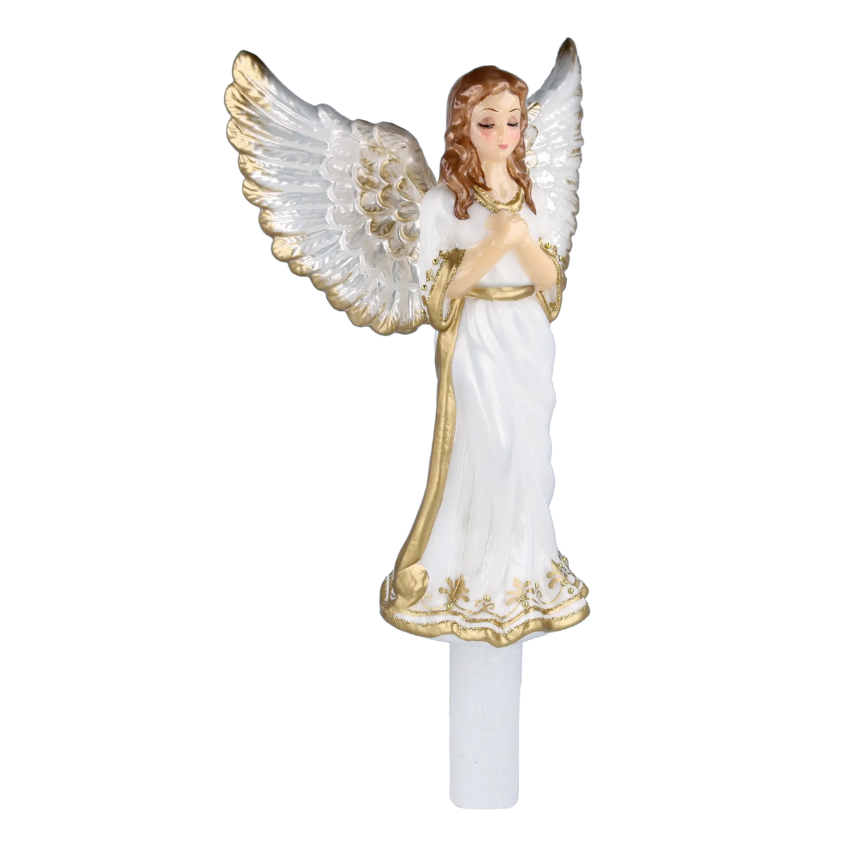 Serene Summit Seraph | Hand-Painted Glass Ornament | Blubom 2025-173