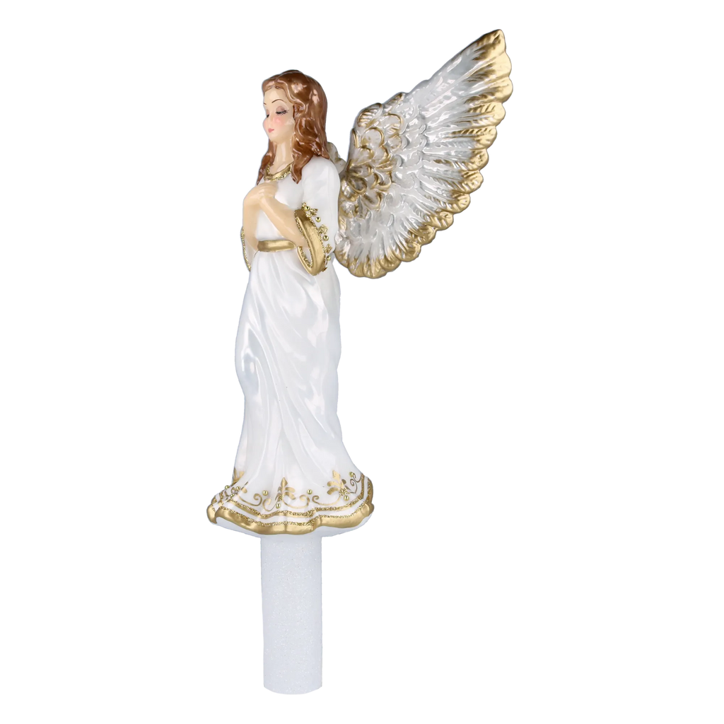 Serene Summit Seraph | Hand-Painted Glass Ornament | Blubom 2025-173