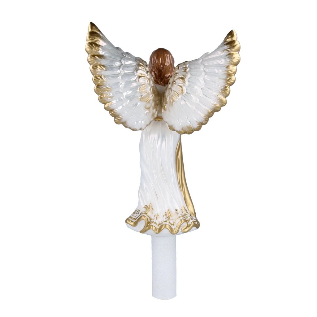 Serene Summit Seraph | Hand-Painted Glass Ornament | Blubom 2025-173