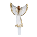 Serene Summit Seraph | Hand-Painted Glass Ornament | Blubom 2025-173