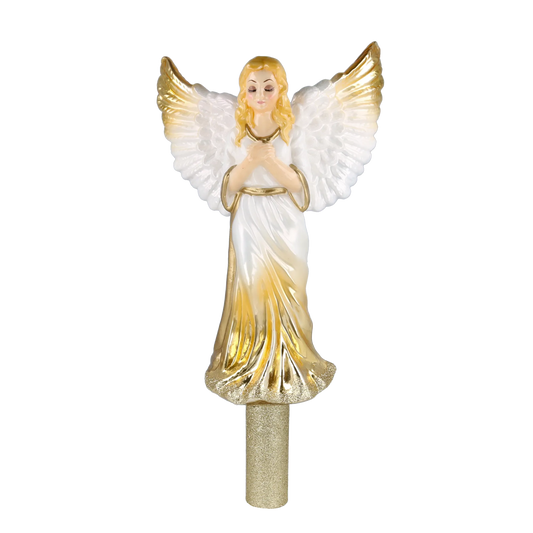 Golden Guardian Angel Handmade Glass Christmas ornament Finials 2025-174