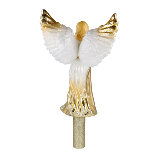 Golden Guardian Angel Handmade Glass Christmas ornament Finials 2025-174
