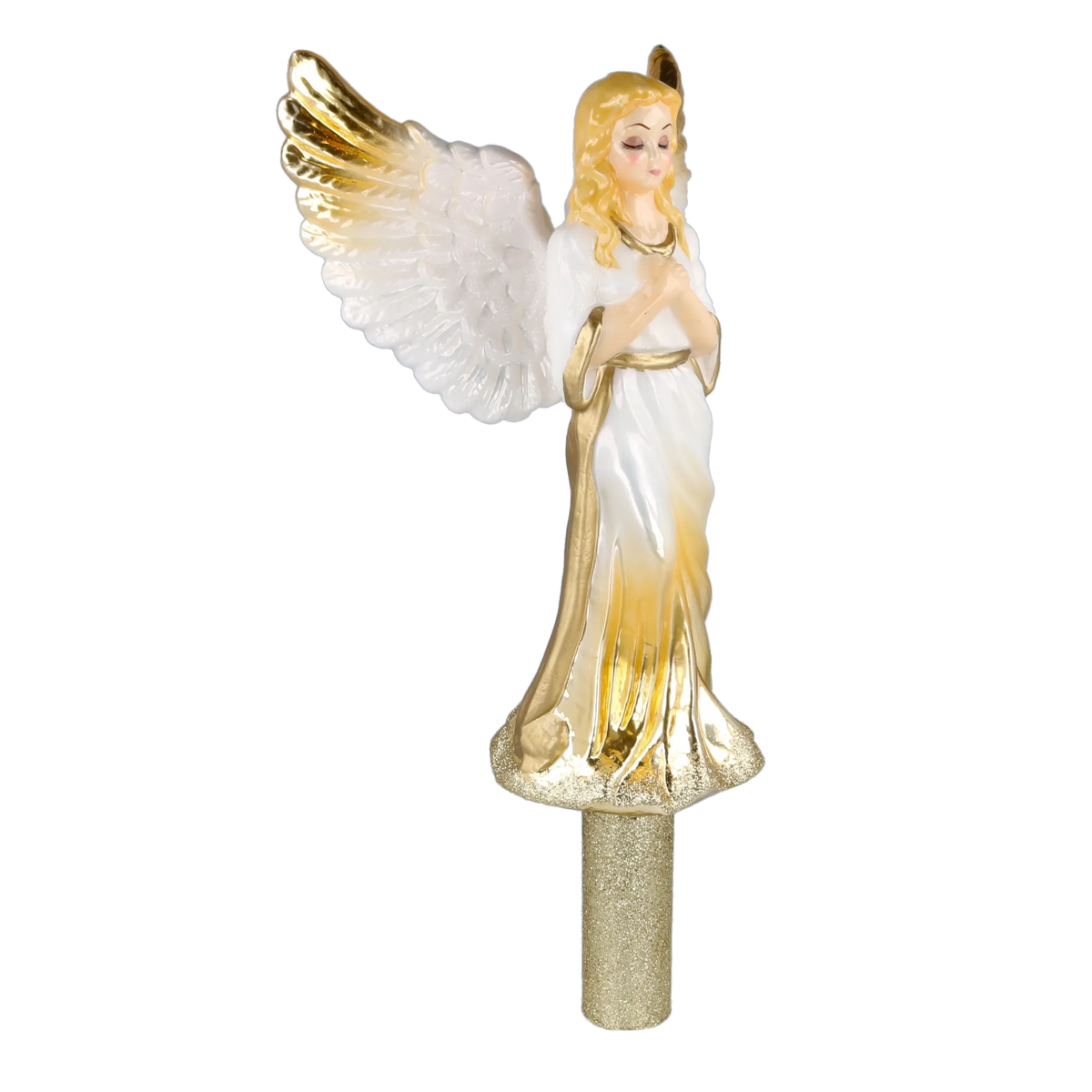 Reverent Seraph | Hand-Painted Glass Ornament | Blubom 2025-174