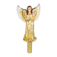 Load image into Gallery viewer, Golden Angel of Glory Handmade Glass Christmas ornament Tree Topper
