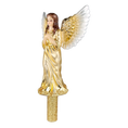 Load image into Gallery viewer, Golden Angel of Glory Handmade Glass Christmas ornament Tree Topper
