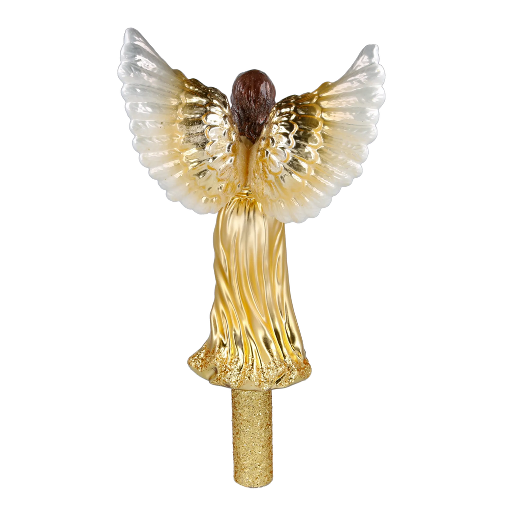 Devout Gilded Seraph | Hand-Painted Glass Ornament | Blubom 2025-175