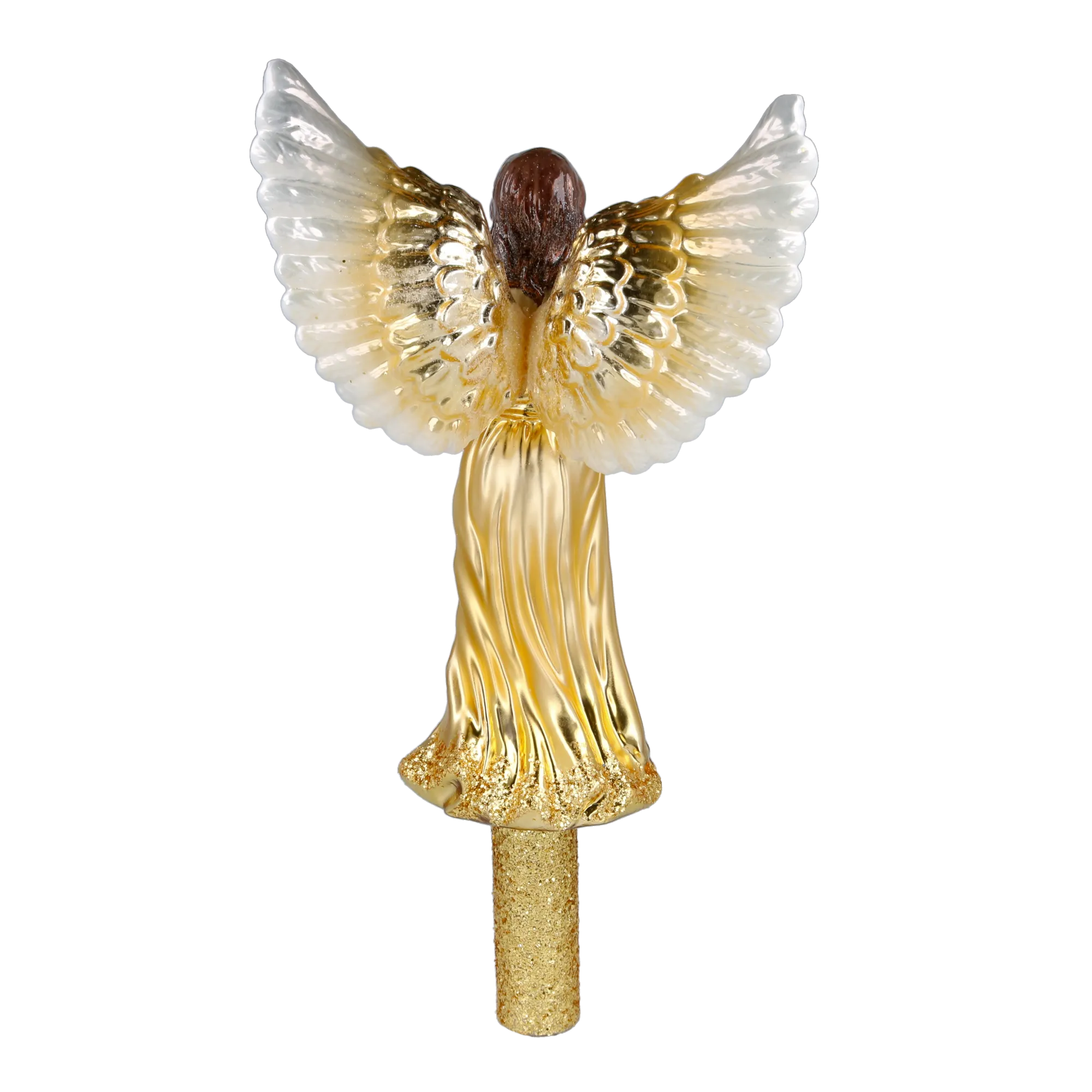 Golden Angel of Glory Handmade Glass Christmas ornament Tree Topper 2025-175