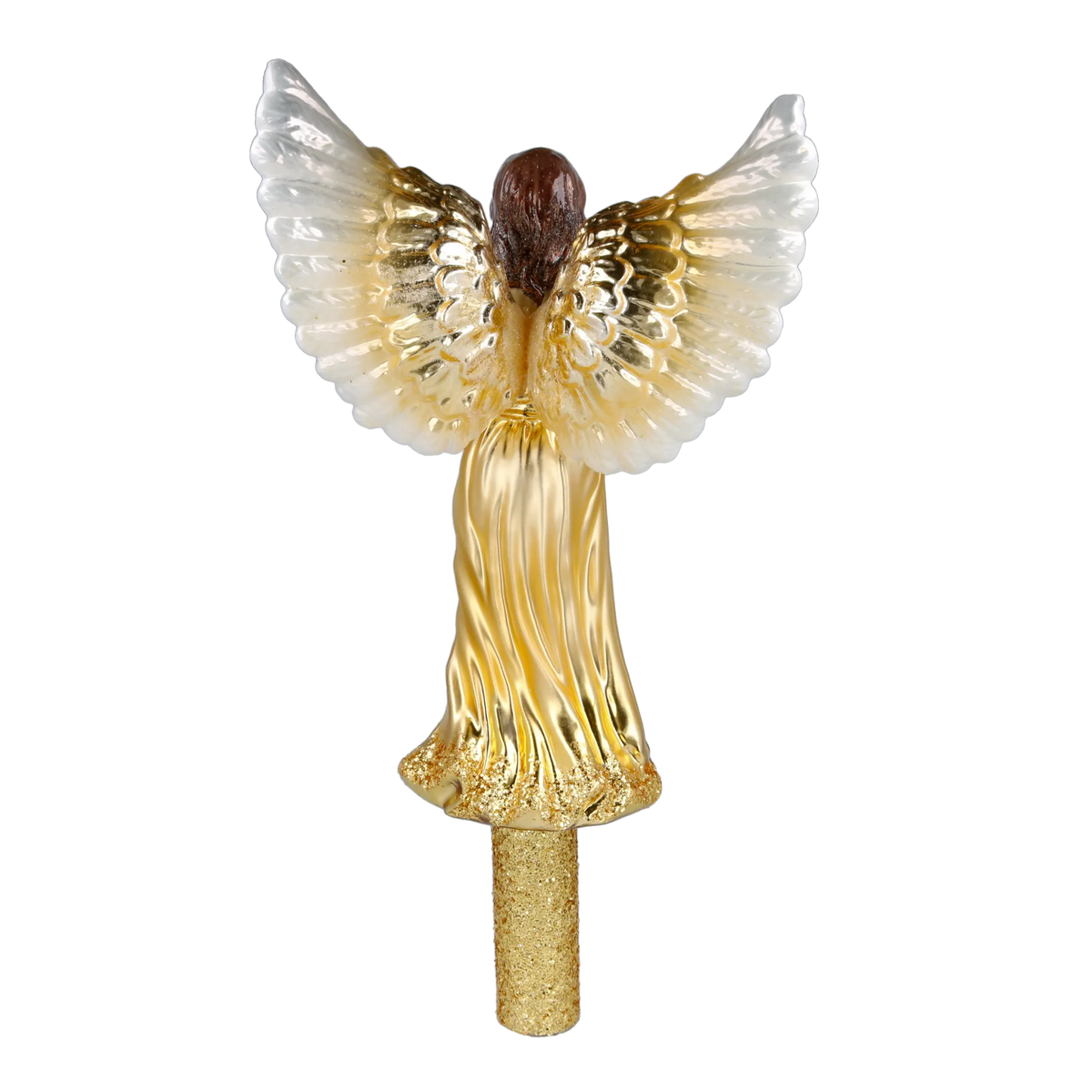 Devout Gilded Seraph | Hand-Painted Glass Ornament | Blubom 2025-175