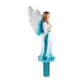 Load image into Gallery viewer, Blue Celestial Angel Glass Christmas Tree Topper
