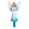 Serene Azure Seraph | Hand-Painted Glass Ornament | Blubom 2025-177