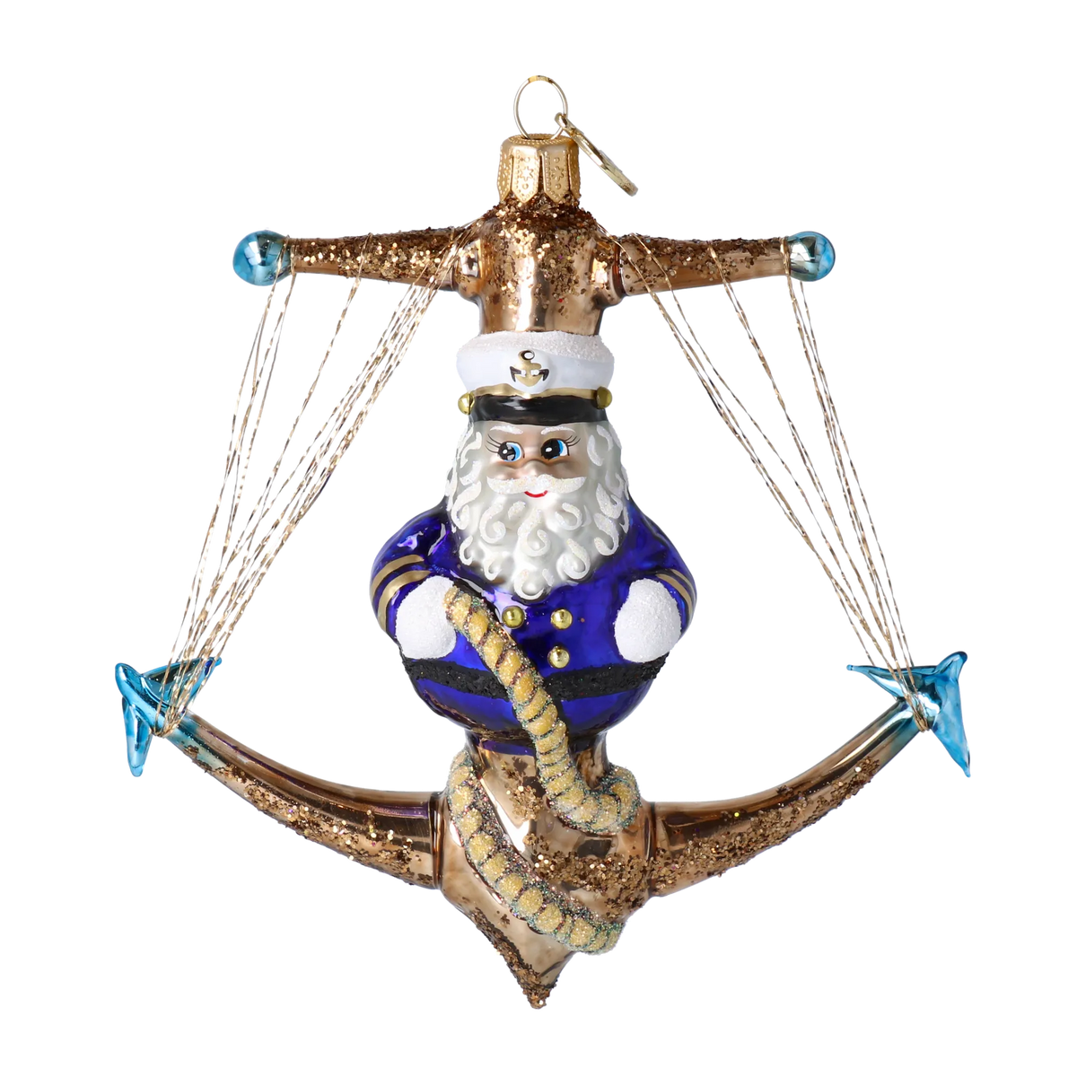 Steadfast Admiral | Hand-Painted Glass Ornament | Blubom 2025-178