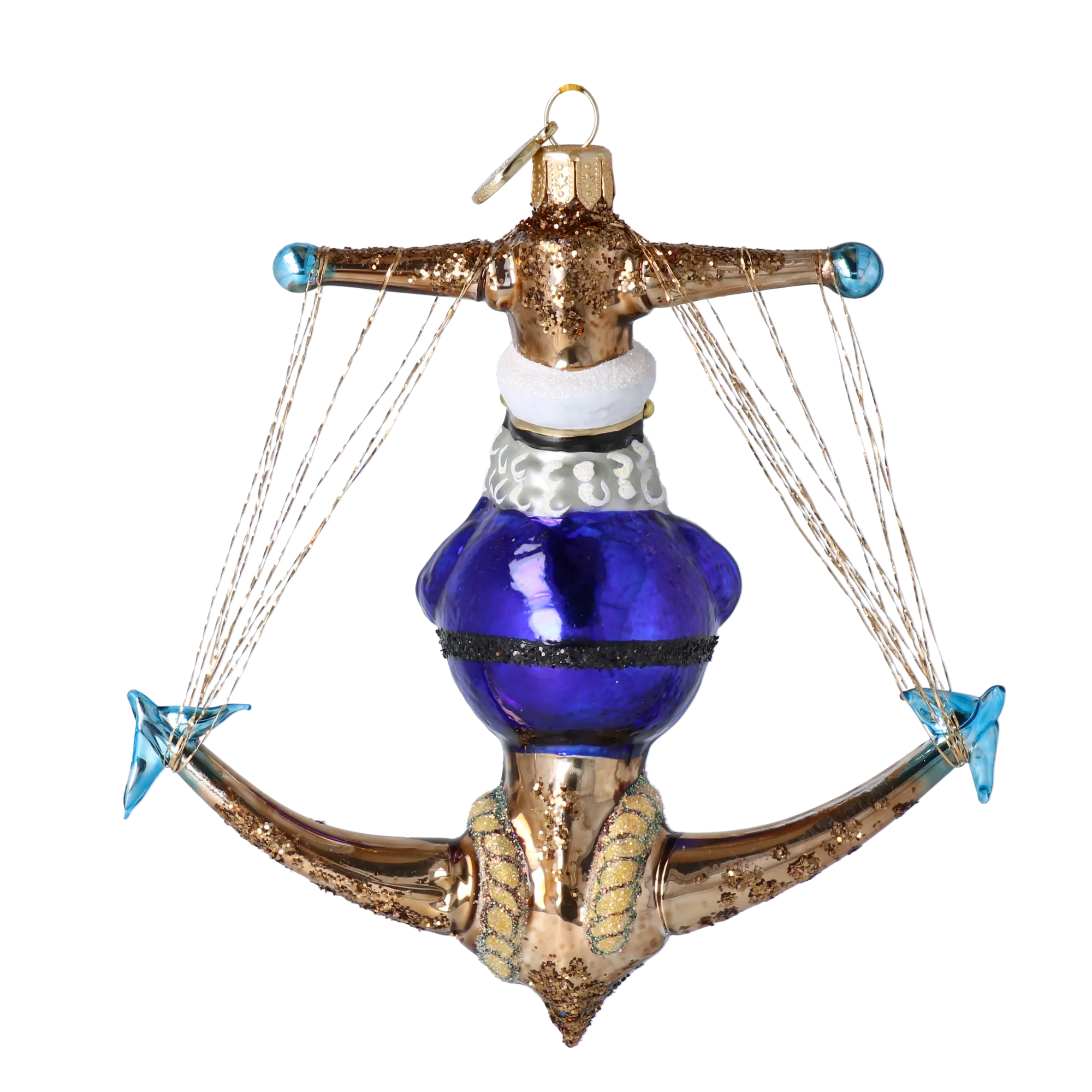 PRE-ORDER Anchor glass christmas ornaments hand-blown glass, masterfully crafted 2025-178