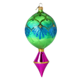 Załaduj obraz do przeglądarki galerii, Emerald Glow Retro Glass Reflector Ornament  Handmade Glass Christmas ornament 2025-186
