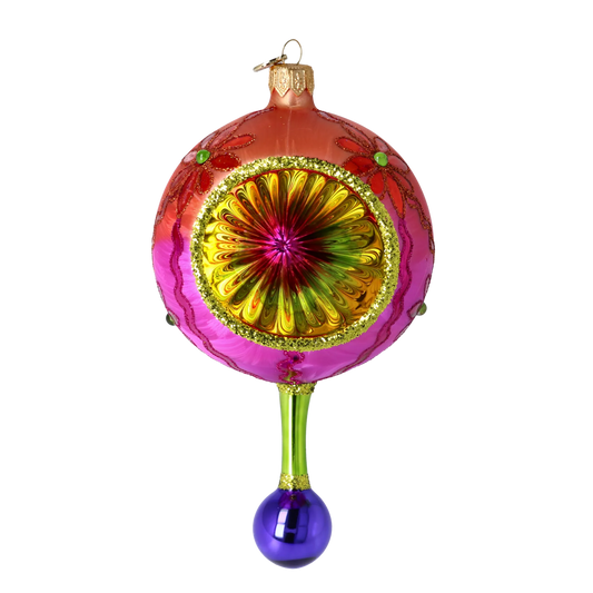 Winter Sunflower Handmade Glass Christmas ornament Reflector 2025-189