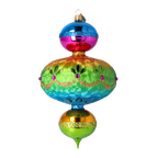 Electric Noon Jubilee | Hand-Painted Glass Ornament | Blubom 2025-194