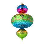 Electric Noon Jubilee | Hand-Painted Glass Ornament | Blubom 2025-194