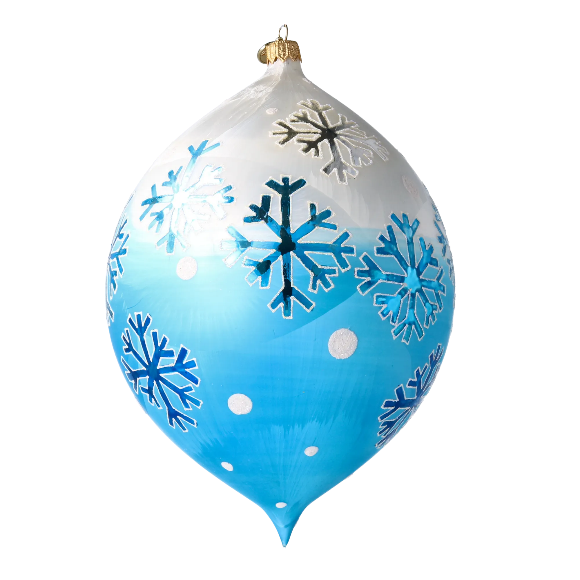 Frosty Delight Glass Christmas ornament Star free blowing Snowman 2025-204